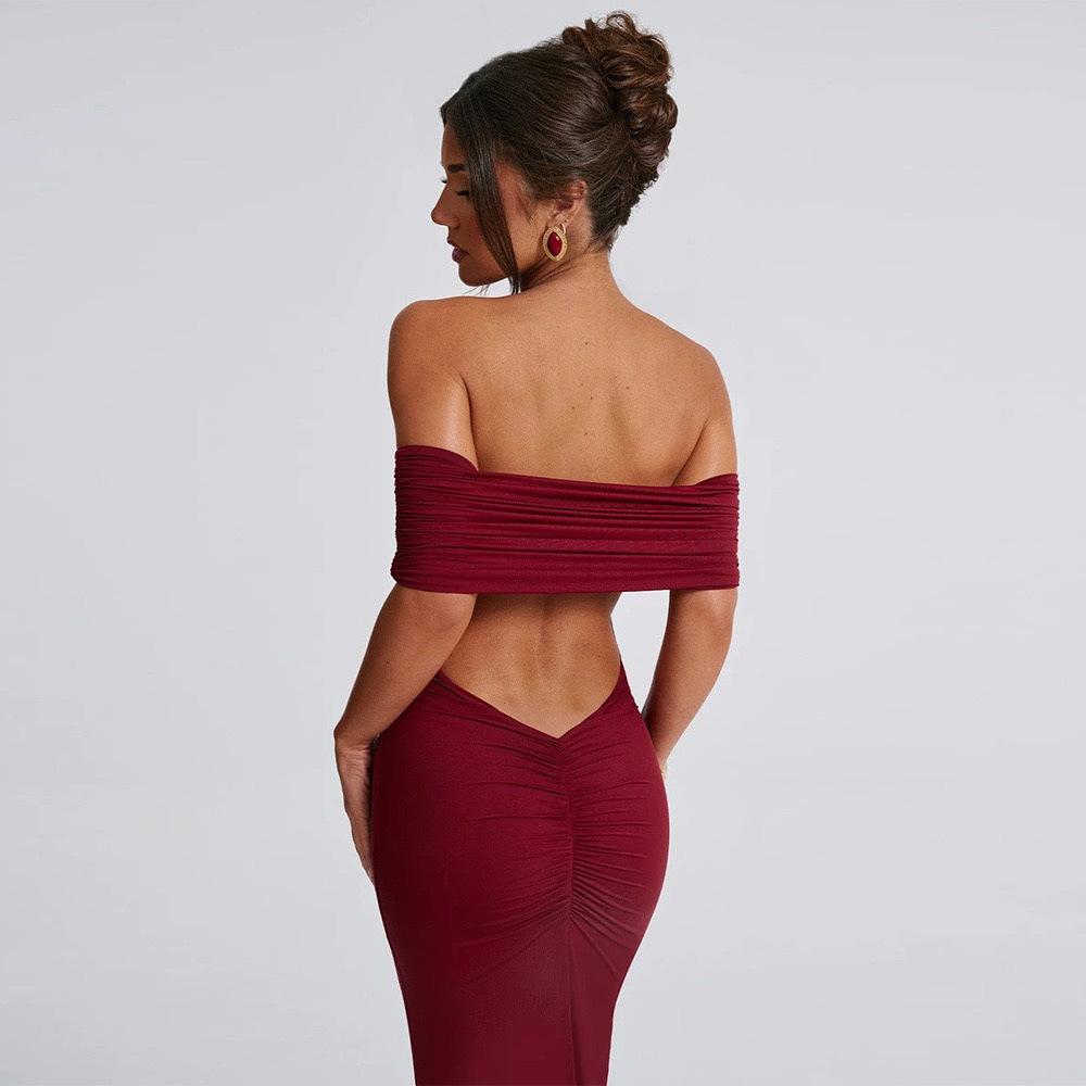 Stunning Off-Shoulder Evening Dress - A Must-Have for Your Next Event Slim