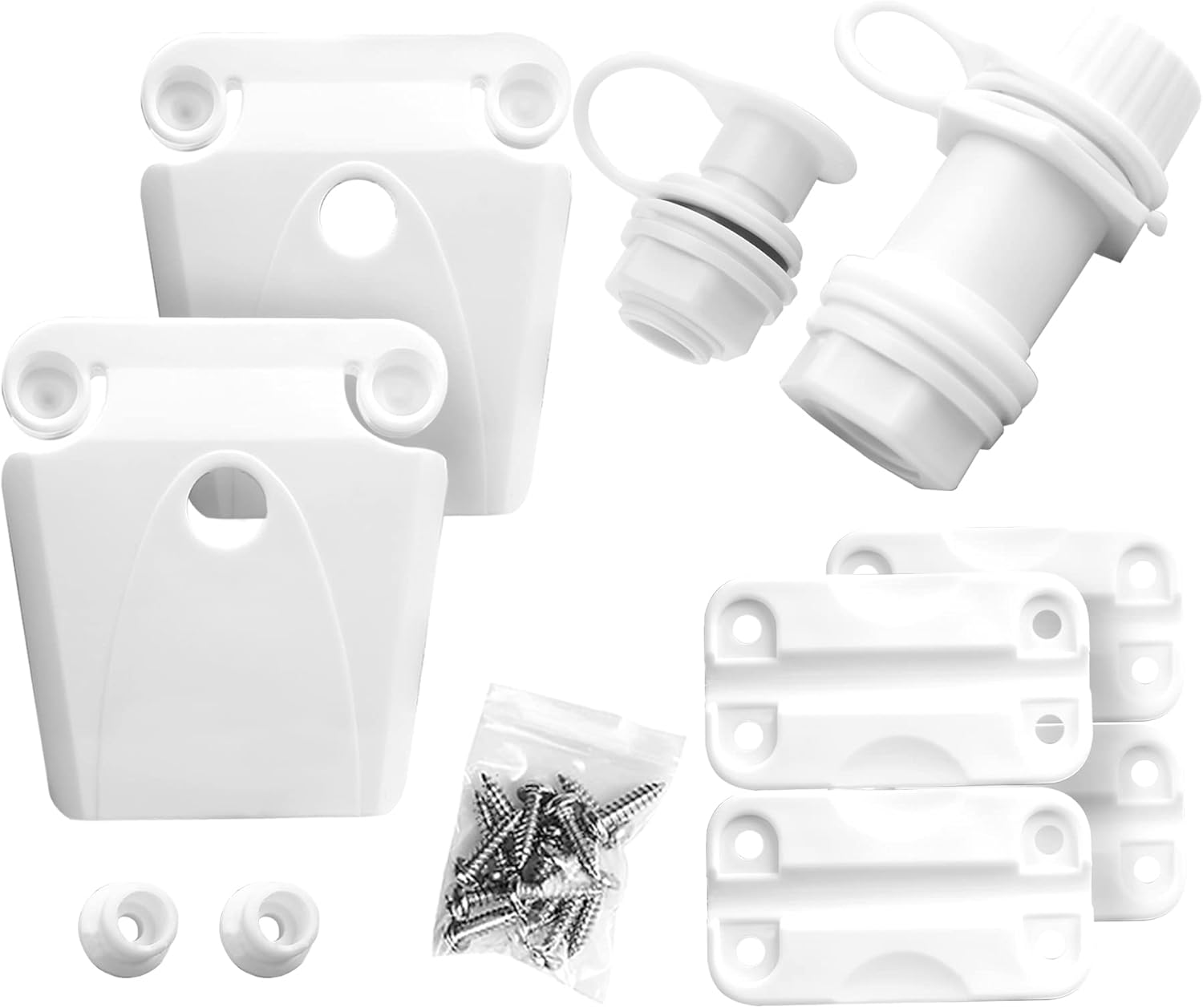 Cooler Replacement Parts Kit for Igloo, Includes Hinges, Latch Posts, and Drain Plug