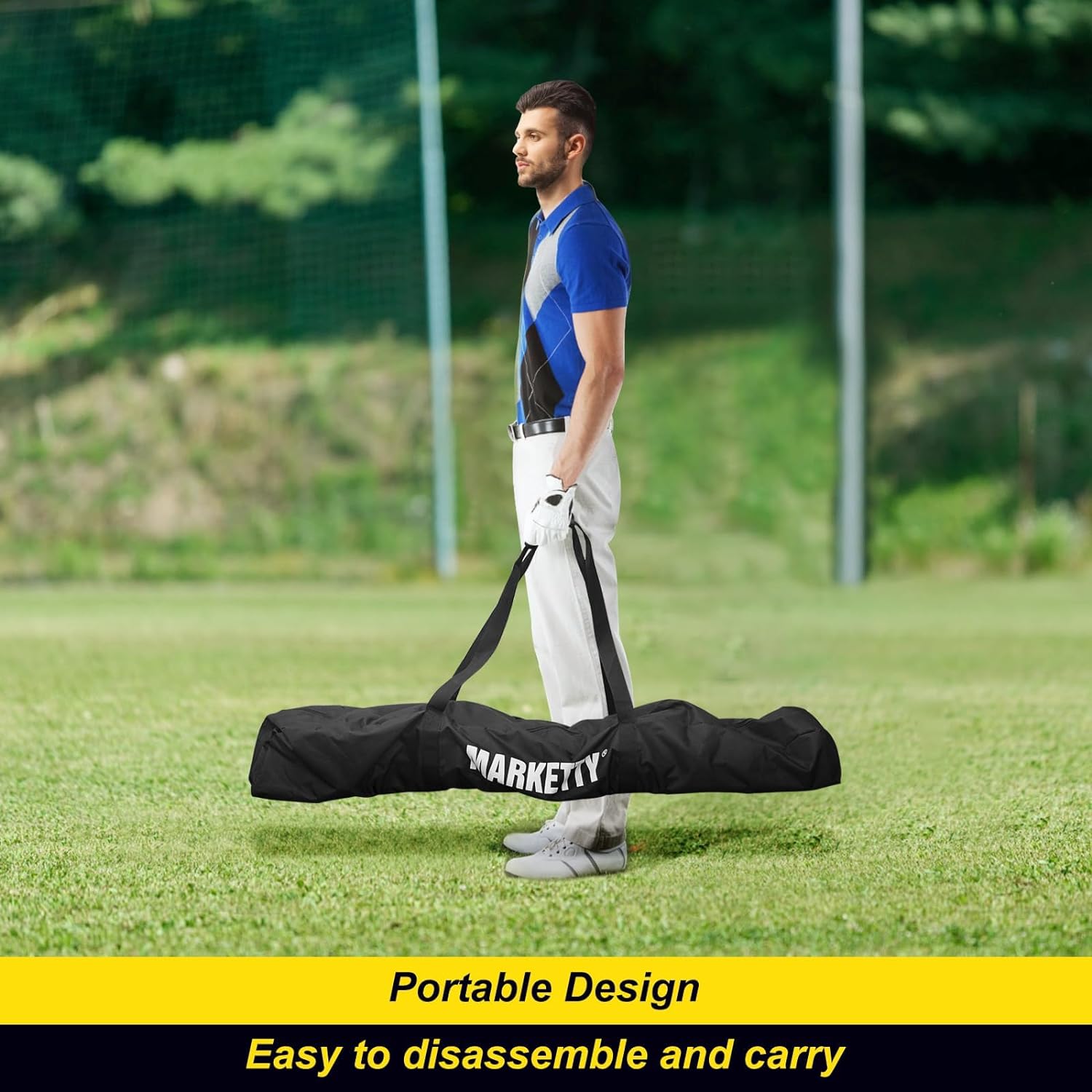 Upgraded Level 5 Elasticity Baseball/Softball Swing Trainer, Portable Batting Aid