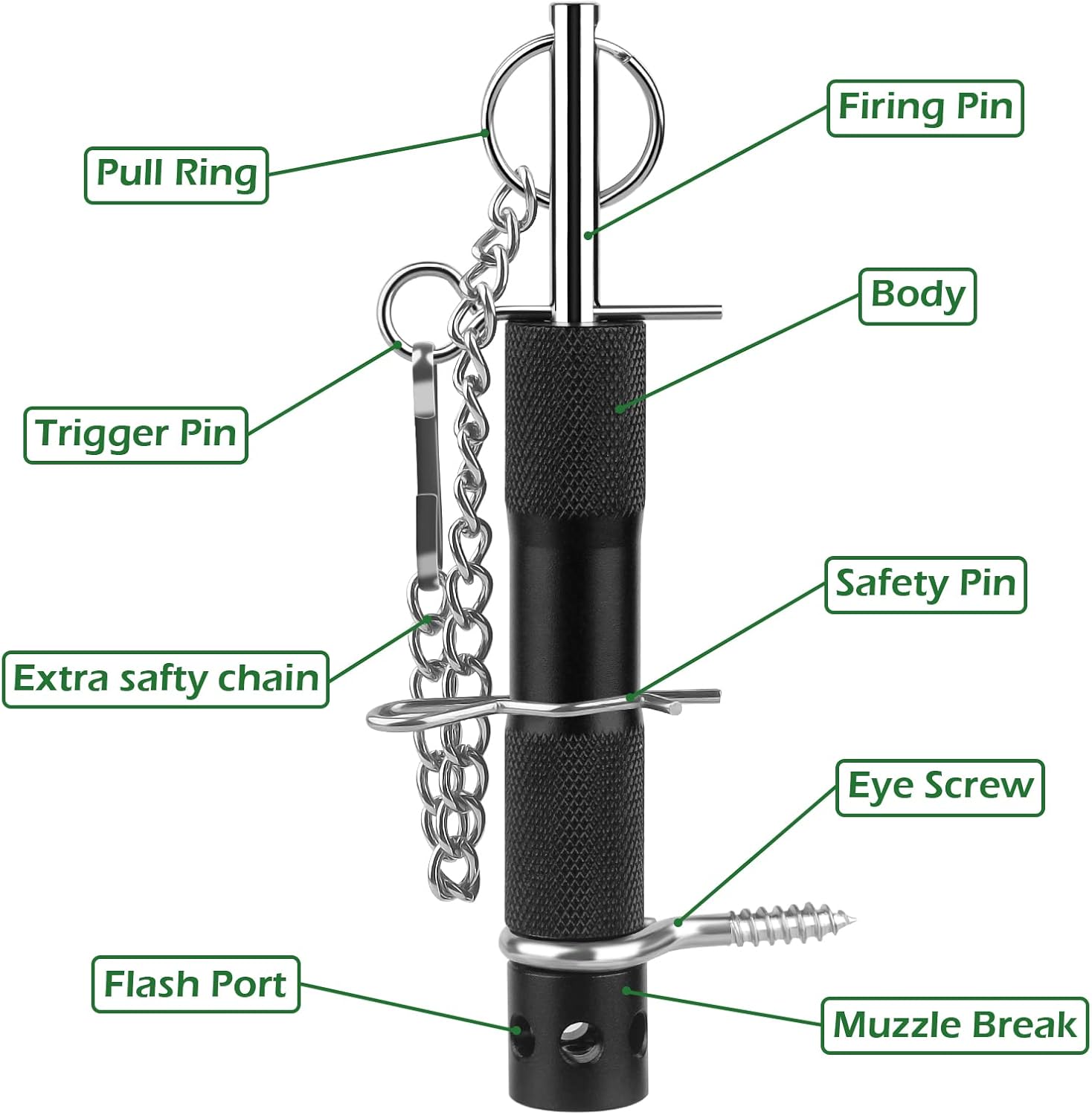 Perimeter Trip Alarm with 209 Primers, Early Warning Security System for Camping and Property Safety