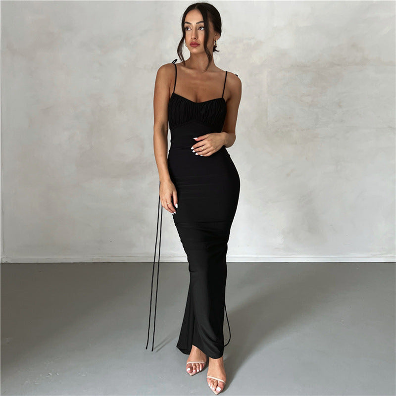 Elegant Allure Backless Dress - Add Sparkle to Your Unforgettable Night